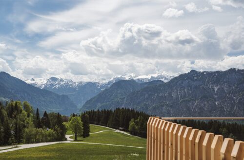 Panoramablick Berghotel Predigstuhl Bad Goisern Salzkammergut